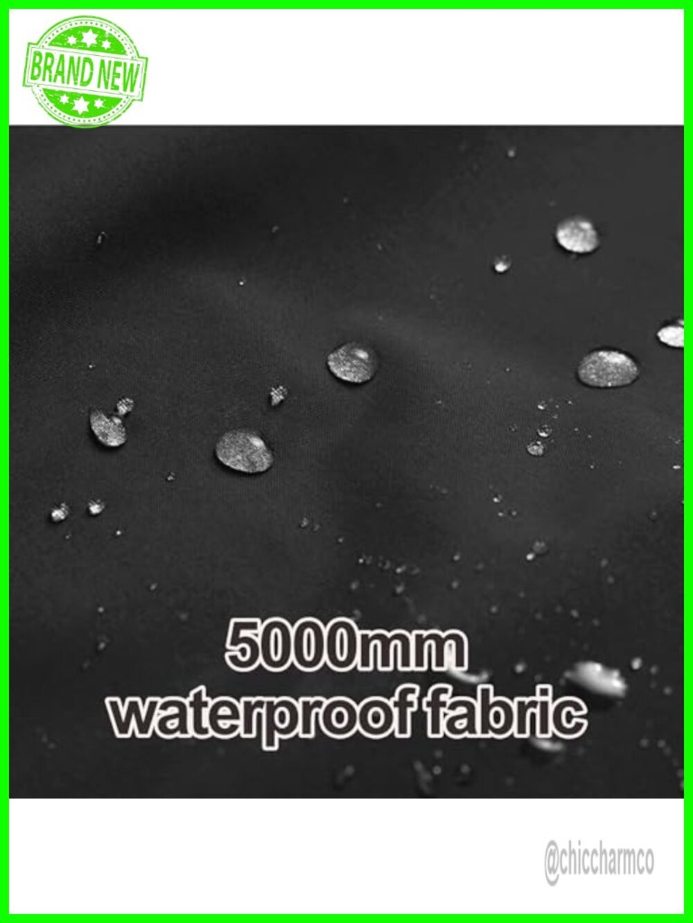 Women's Waterproof Rain Jacket with Hood Lightweight Windbreaker - Picture 5 of 6